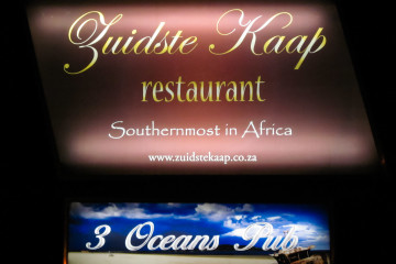 30.10. Cape Agulhas, im südlichsten Restaurant Afrikas