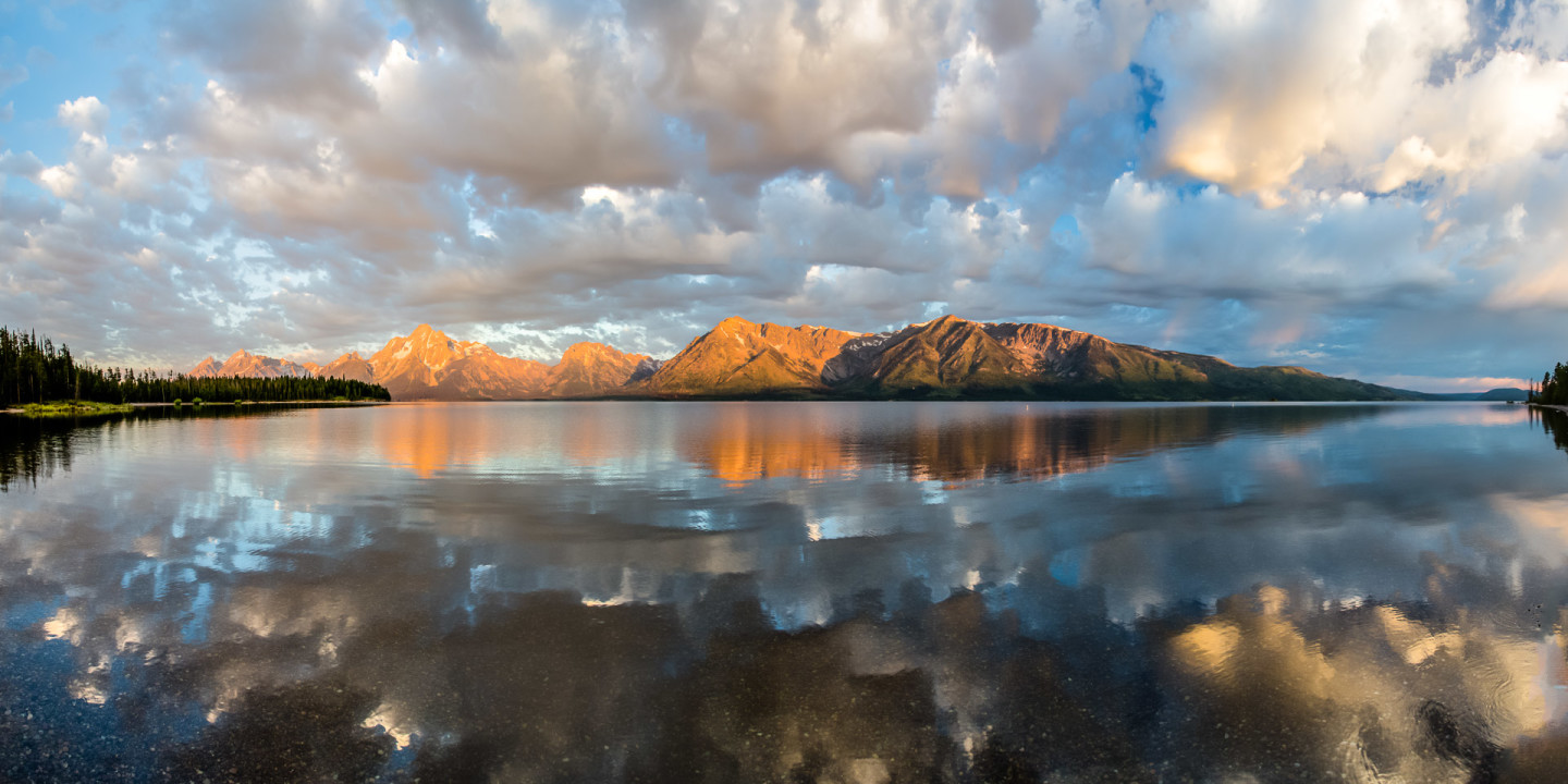 23.7.2014 Jackson Lake & Grand Tetons - Sonnenaufgang