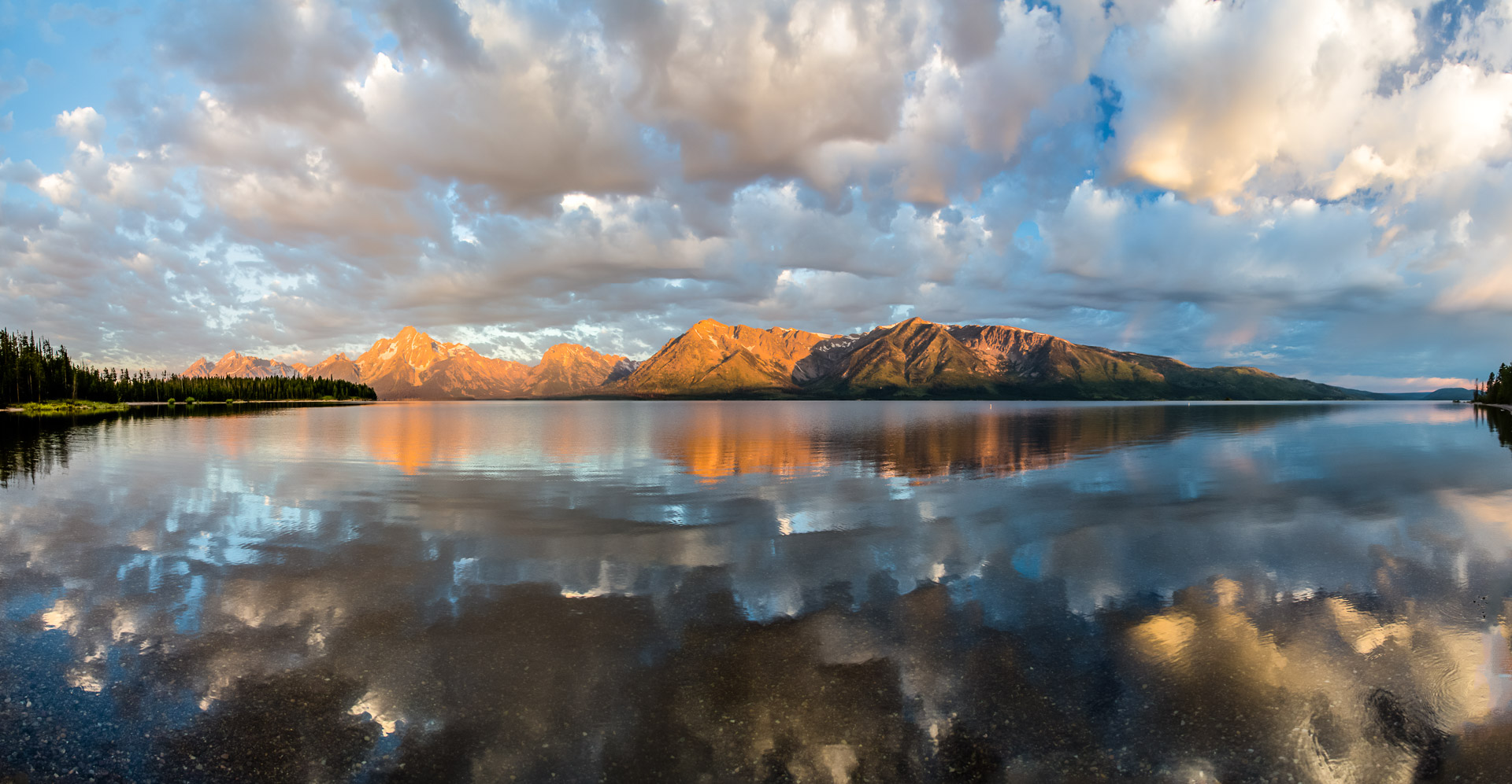 23.7.2014 Jackson Lake & Grand Tetons - Sonnenaufgang