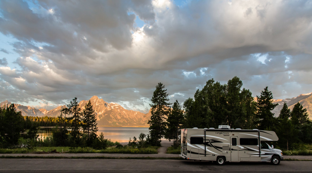 23.7. Jackson Lake & Grand Tetons - Sonnenaufgang