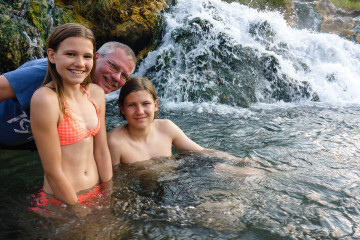 18.7. Baden im Boiling River