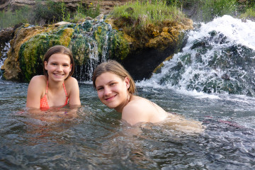 18.7. Baden im Boiling River