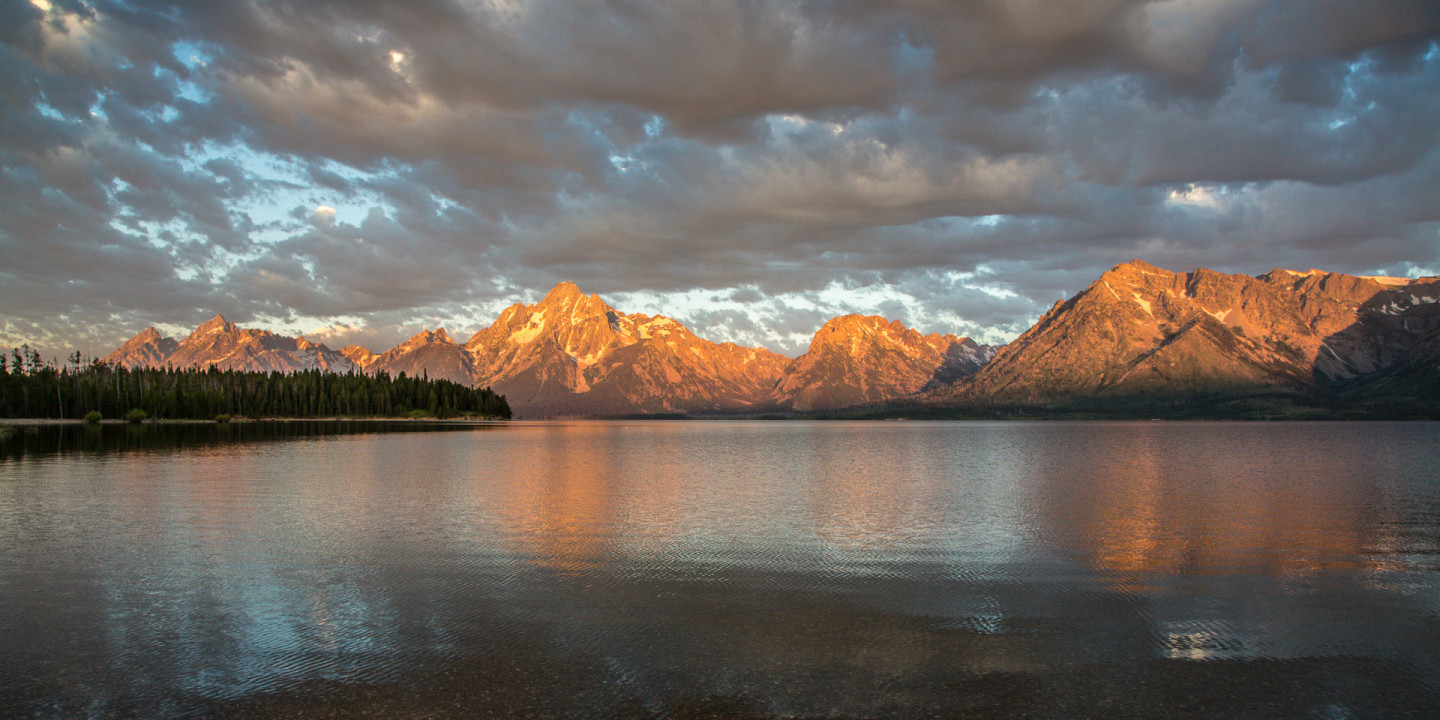 23.7. Jackson Lake & Grand Tetons - Sonnenaufgang