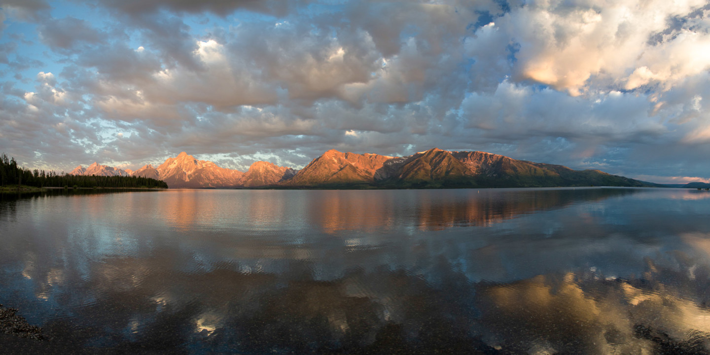 23.7. Jackson Lake & Grand Tetons - Sonnenaufgang