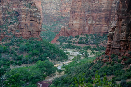 Zion - die Schlucht des Virgin River.