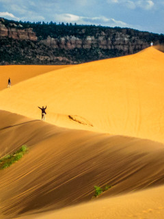 Coral Pink Sand Dunes: Licht Wind, Sand, Rumtollen ...