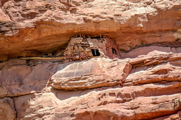 800 Jahre alter Kornspeicher der Anasazi am Escalante River.