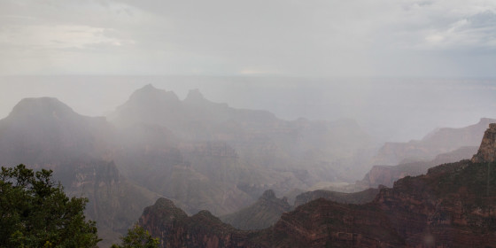 31.7. Grand Canyon North Rim - Regensturm im Canyon