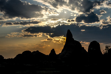 Arches NP: Sonnenuntergang am Devils Garden