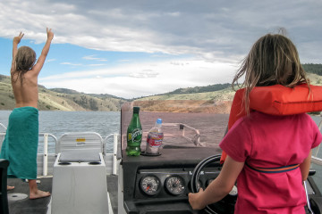 Curecanti NRA: Spritztour mit dem Motorboot :-)