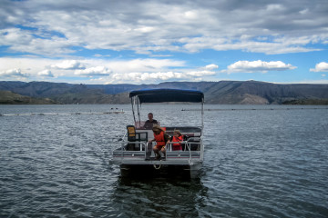 Curecanti NRA: Spritztour mit dem Motorboot :-)