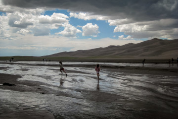 Great Sand Dunes: Planschen im Medano Creek