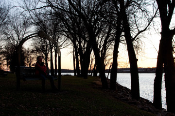 Abendstimmung am Mississippi (unbearbeitet)