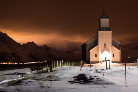 13.2. Grimsoysand, Eindrücke in der Nacht