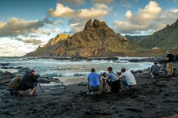 11.11. Sonnenuntergang Los Hermanos - Sebastian, Adrian, Michael, Birgit, Adam, Bruno, Michael