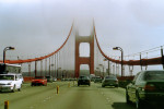 Fahrt über die Golden Gate Bridge.