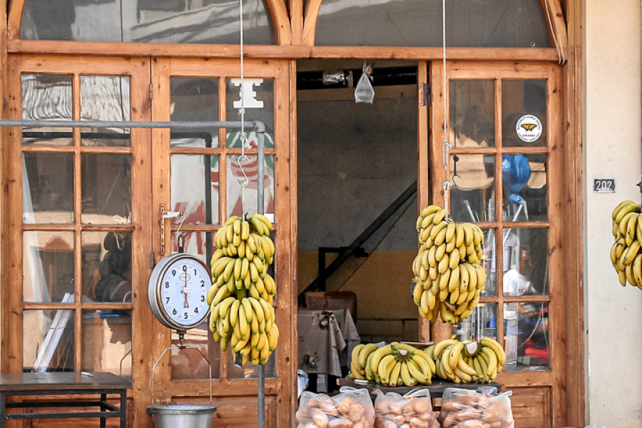 Obstladen in Malia.