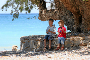 Die Bucht von Tholos.