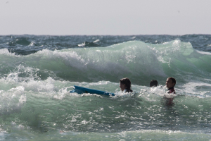 1.8. noch ein Surf&amp;Swim in Poldhu Cove :-)