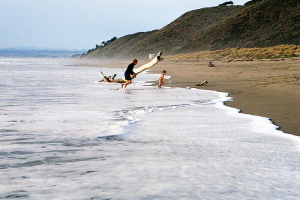 Sunset State Beach. Luis baded o-|