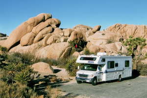 Joshua Tree NP: Jumbo Rock Campground.