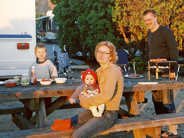 Grillen in der Abendsonne