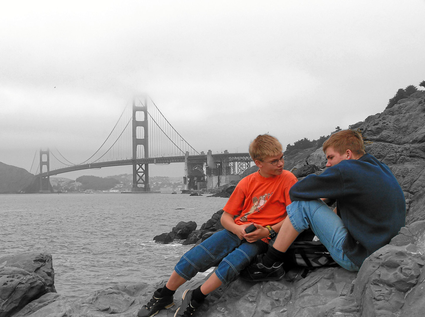 San Francisco - Golden Gate Bridge vom Baker Beach aus.