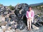 Newberry Crater in Oregon - der Obsidian-Lava-Flow.
