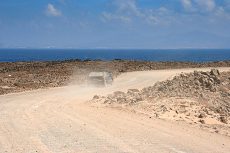 Die Küsten"straße" nach El Cotillo