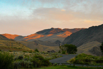 Sonnenuntergang am Salmon River.