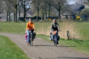 Sisters on the bike ...