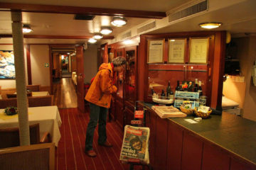 Kantine der MS Nordstjernen