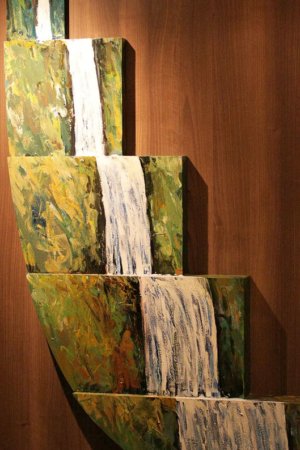 Kunst auf der MS Trollfjord: Wasserfall 2