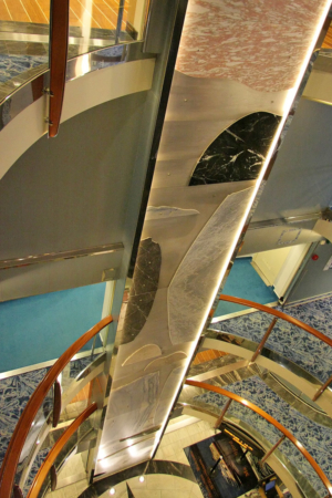 Fahrstuhl auf der MS Trollfjord