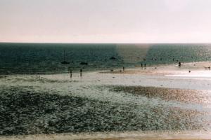 Bilck von unserer "Villa La Tourelles" auf die Bucht von St.Pierre des Quiberon.