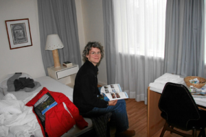 Unser Zimmer im Floki Inn. Leider mit Etagenbad.