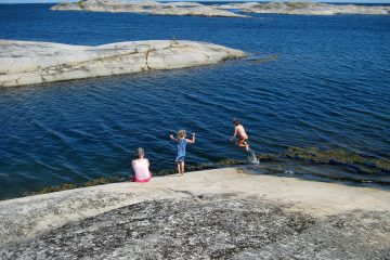 Schwimmen auf den Schären