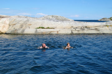 Schwimmen auf den Schären
