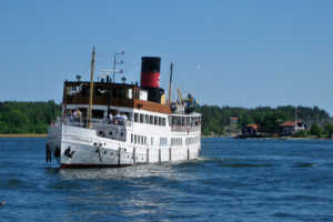 Das Ausflugsboot - die "Stockholm".