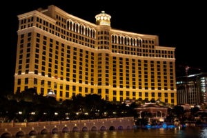 Abendbummel am 2.1.: Bellagio und die Fontäne.