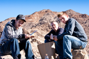 4.1.: Death Valley - Picknick am Mosaic Canyon.