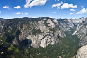 16.6. - Glacier Point - Yosemite Valley, Y.Falls und Half Dome