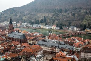 Blick auf Heidelberg und Neckar, von der &quot;Himmelsleiter&quot;