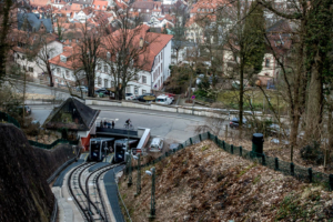 Die Bergbahn zum Schloss und Königstuhl
