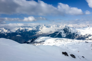 23.3.2016: Blick von &quot;Grand Rochette&quot; auf Plagne Village