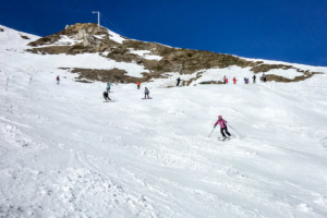 24.3.2016: Die steile Abfahrt zwischen Dos Rond und La Salla