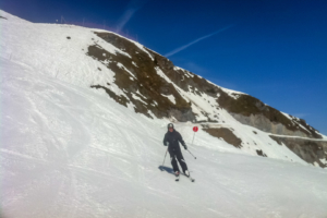 24.3.2016: Die steile Abfahrt zwischen Dos Rond und La Salla