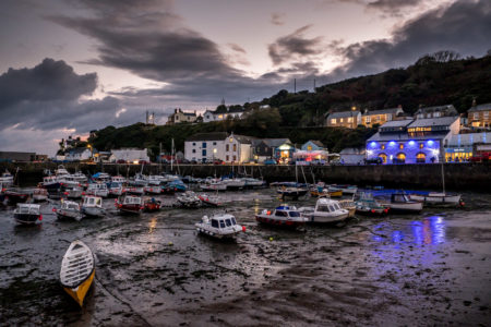 12.10.2016 - Abendstimmung in Porthleven (ISO 5000, Dämmerung)