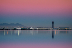 21.10.2016 - Flughafen Oakland, von San Leandro Marina aus.