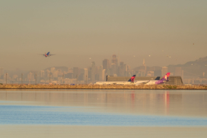 21.10.2016 - Flughafen Oakland, von San Leandro Marina aus.